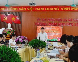 Trường mầm non Keo Lôm học tập và làm theo Bác