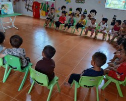 Trường mầm non Keo Lôm học tập và làm theo Bác